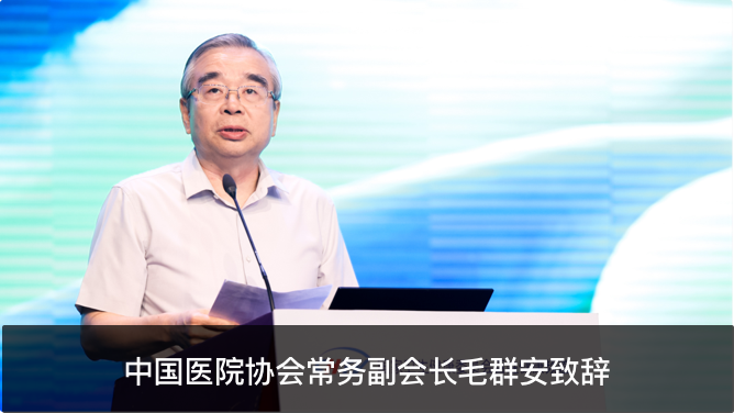 中国医院协会常务副会长毛群安致辞